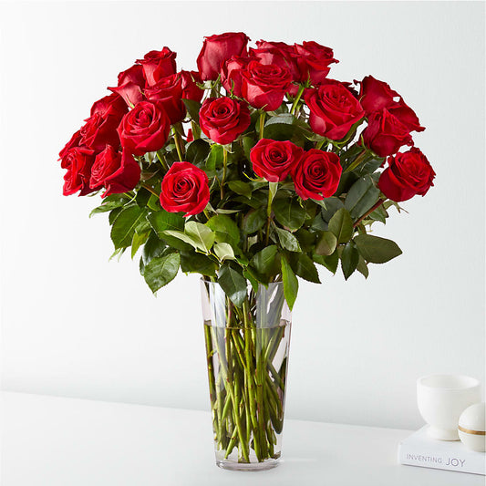 Long Stem Red Rose Bouquet – Village Flower Company, Prairie Village KS