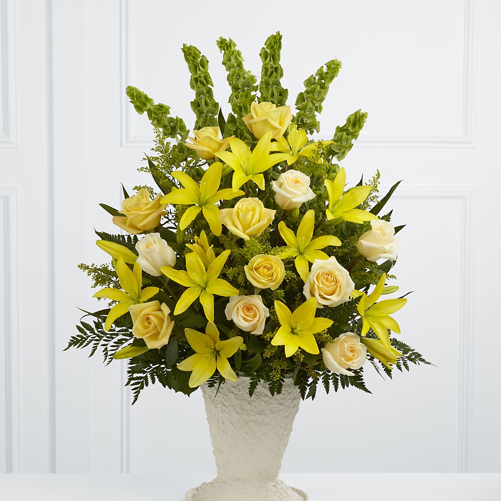 Golden Memories Arrangement – Village Flower Company, Prairie Village KS