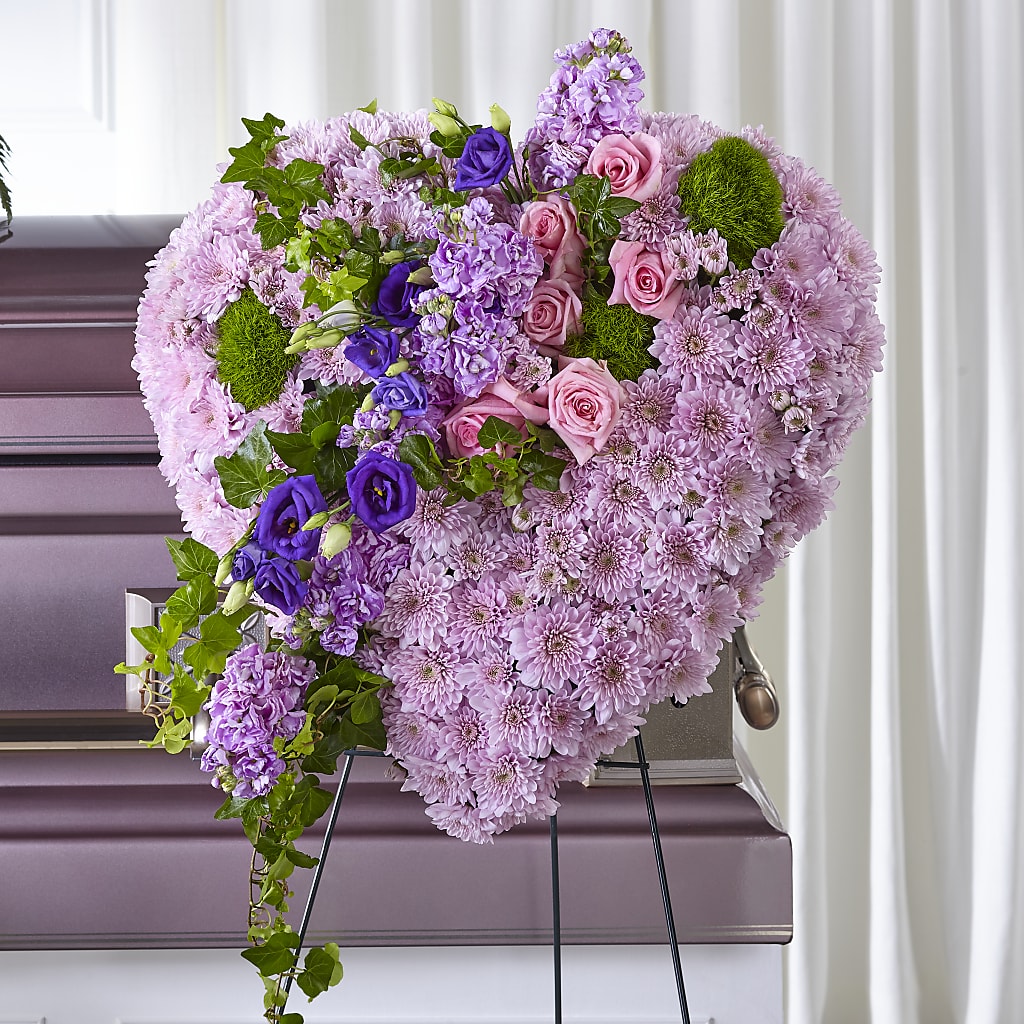 Treasured Love Standing Heart – Village Flower Company, Prairie Village KS
