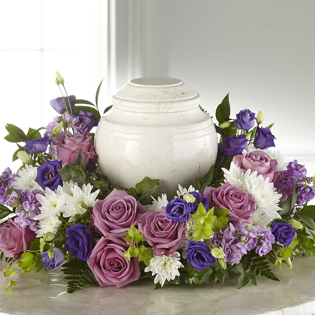 Blooming Sympathy Cremation Adornment – Village Flower Company, Prairie Village KS