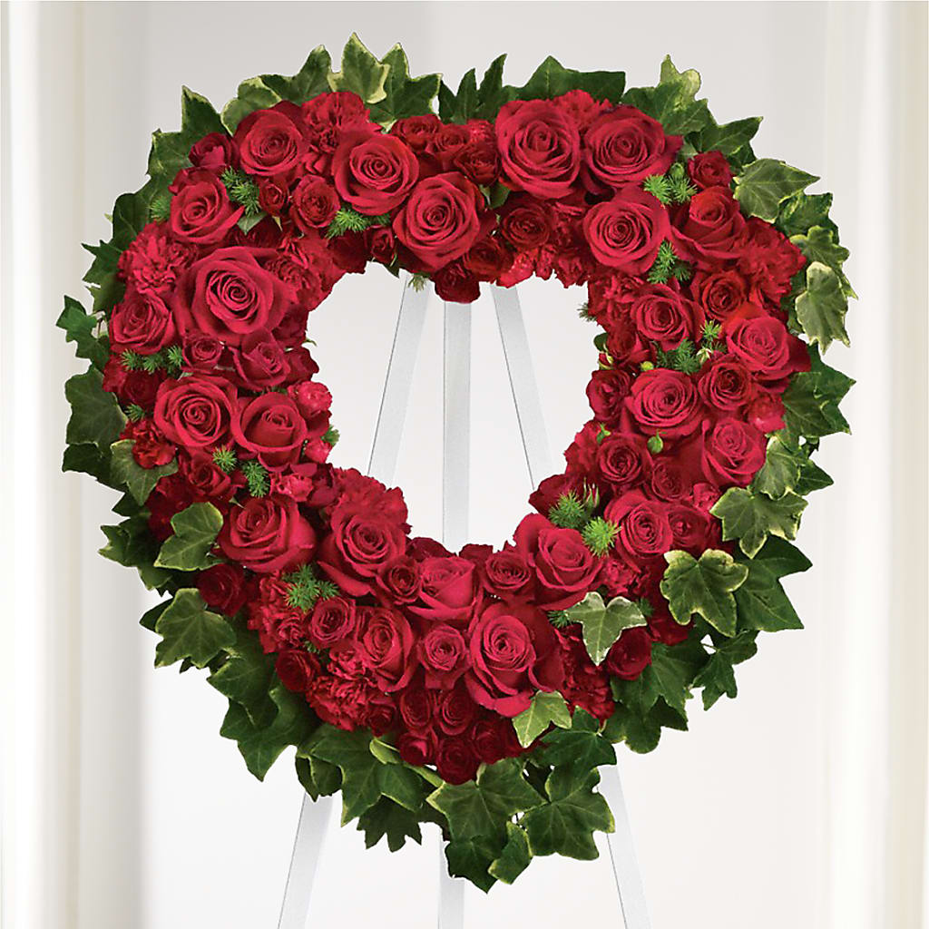 Wholehearted Standing Spray – Village Flower Company, Prairie Village KS