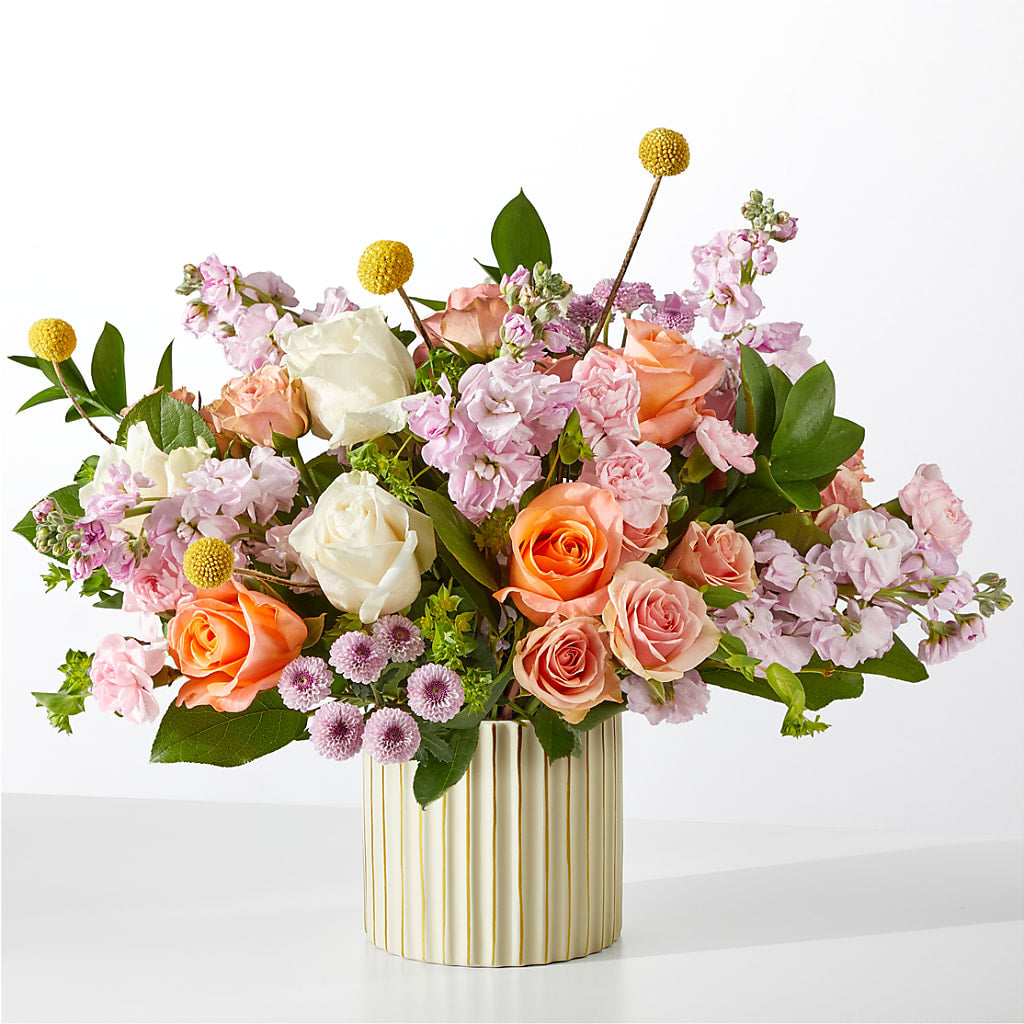 French Market Bouquet with Ivory Vase – Village Flower Company, Prairie Village KS