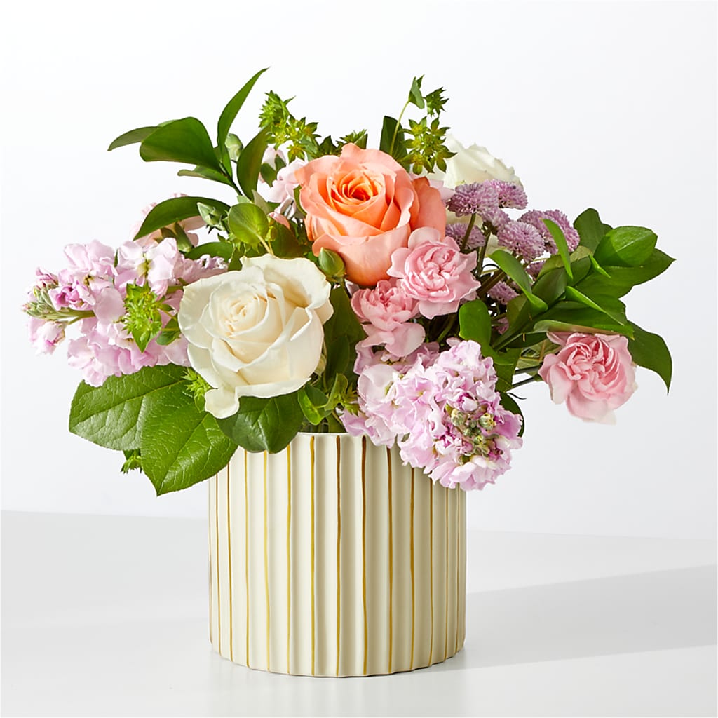 French Market Bouquet with Ivory Vase – Village Flower Company, Prairie Village KS