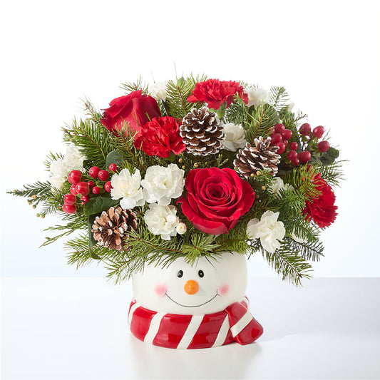 Jolly Snowman Bouquet –  Village Flower Company, Prairie Village KS