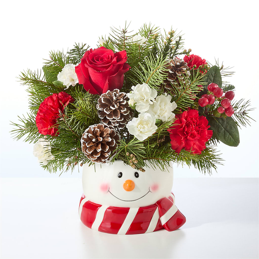 Jolly Snowman Bouquet –  Village Flower Company, Prairie Village KS