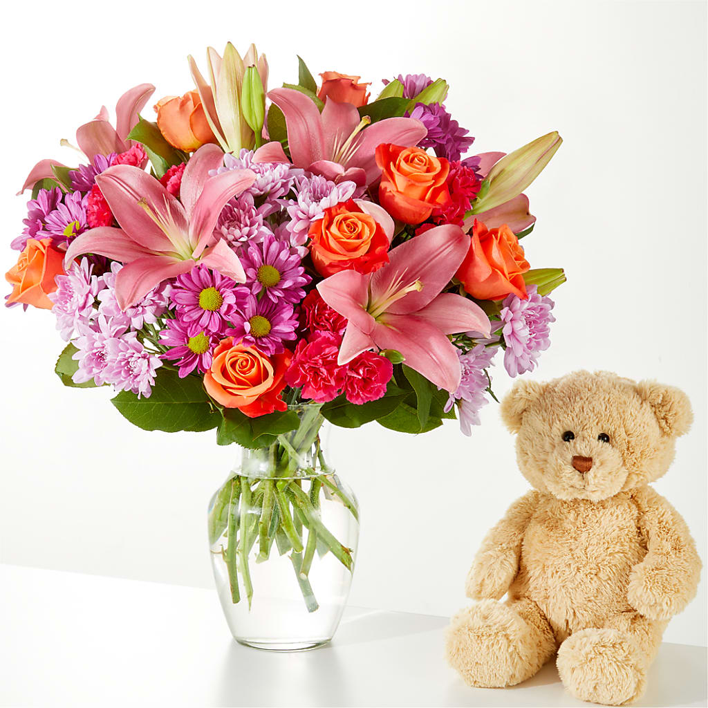 One and Only Bouquet and Bear Bundle –  Village Flower Company, Prairie Village KS