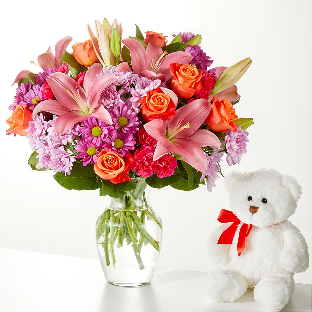 One and Only Bouquet and Bear Bundle –  Village Flower Company, Prairie Village KS