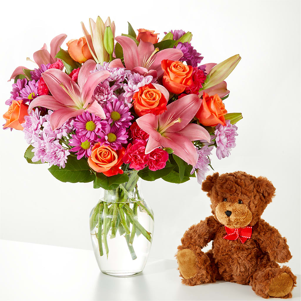 One and Only Bouquet and Bear Bundle –  Village Flower Company, Prairie Village KS
