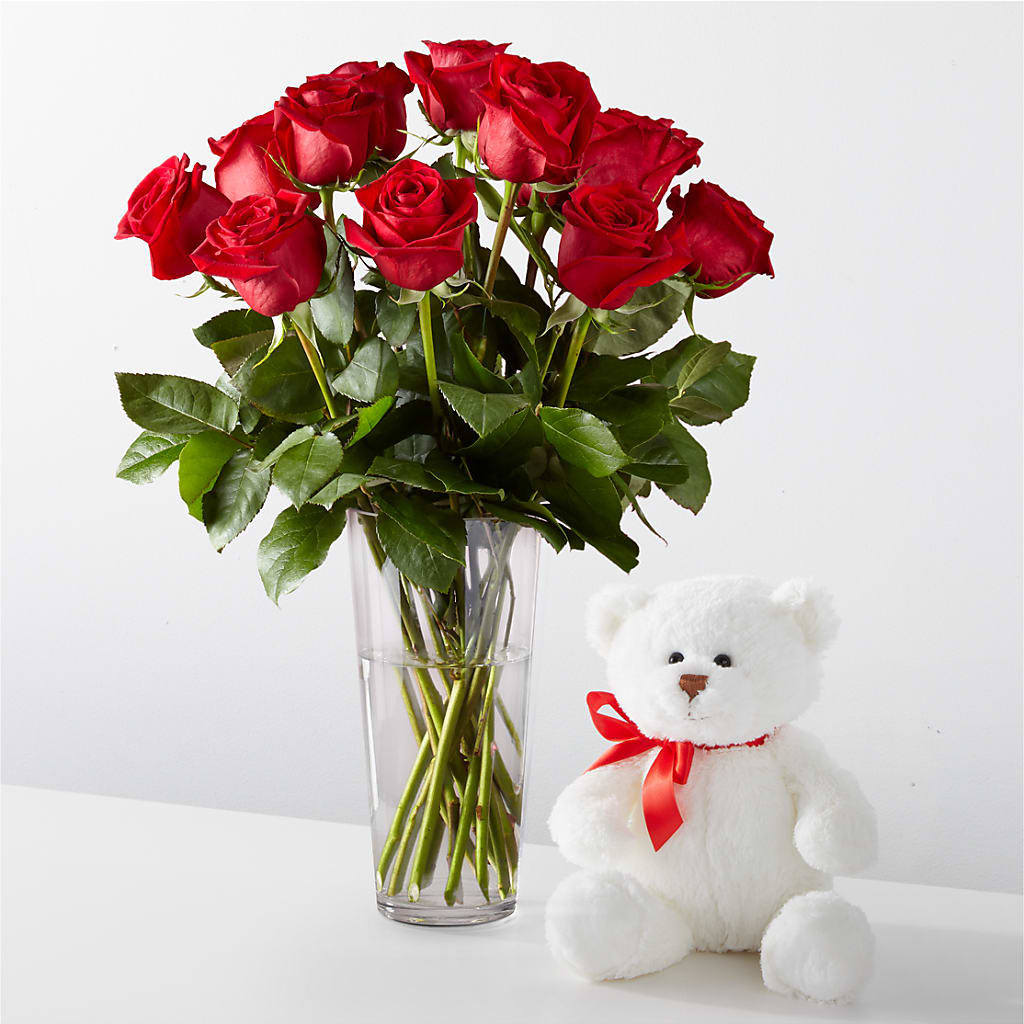 Romantic Long Stem Red Rose Bouquet Bundles –  Village Flower Company, Prairie Village KS
