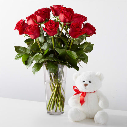 Romantic Long Stem Red Rose Bouquet Bundles –  Village Flower Company, Prairie Village KS