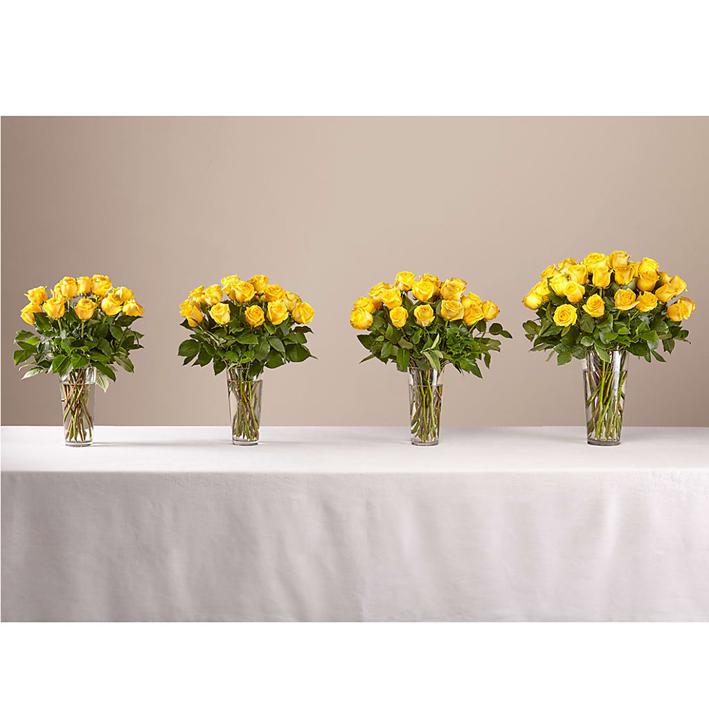 Long Stem Yellow Rose Bouquet –  Village Flower Company, Prairie Village KS