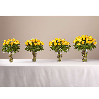 Long Stem Yellow Rose Bouquet –  Village Flower Company, Prairie Village KS