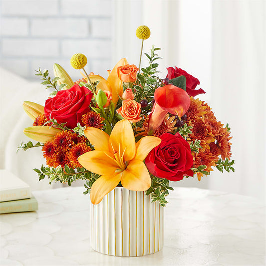 Scarlet Skies Bouquet –  Village Flower Company, Prairie Village KS