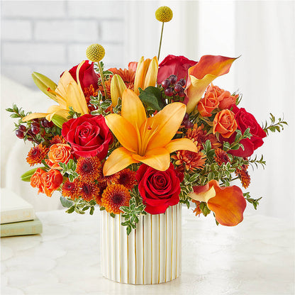 Scarlet Skies Bouquet –  Village Flower Company, Prairie Village KS