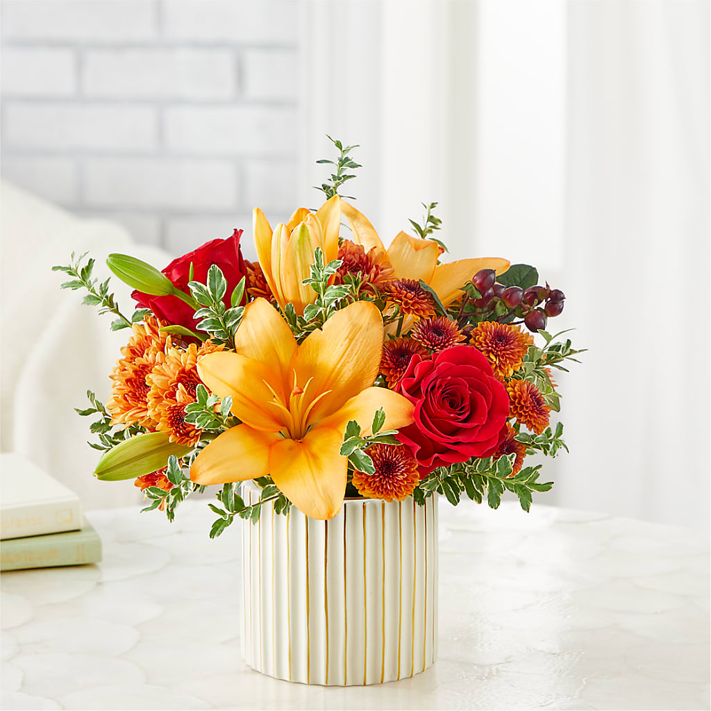 Scarlet Skies Bouquet –  Village Flower Company, Prairie Village KS