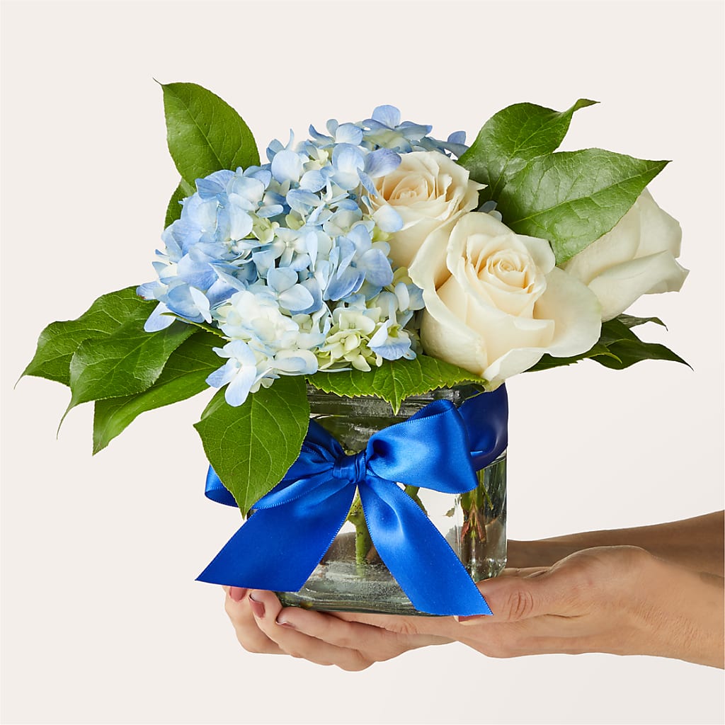 Sky Blue Delight Bouquet –  Village Flower Company, Prairie Village KS