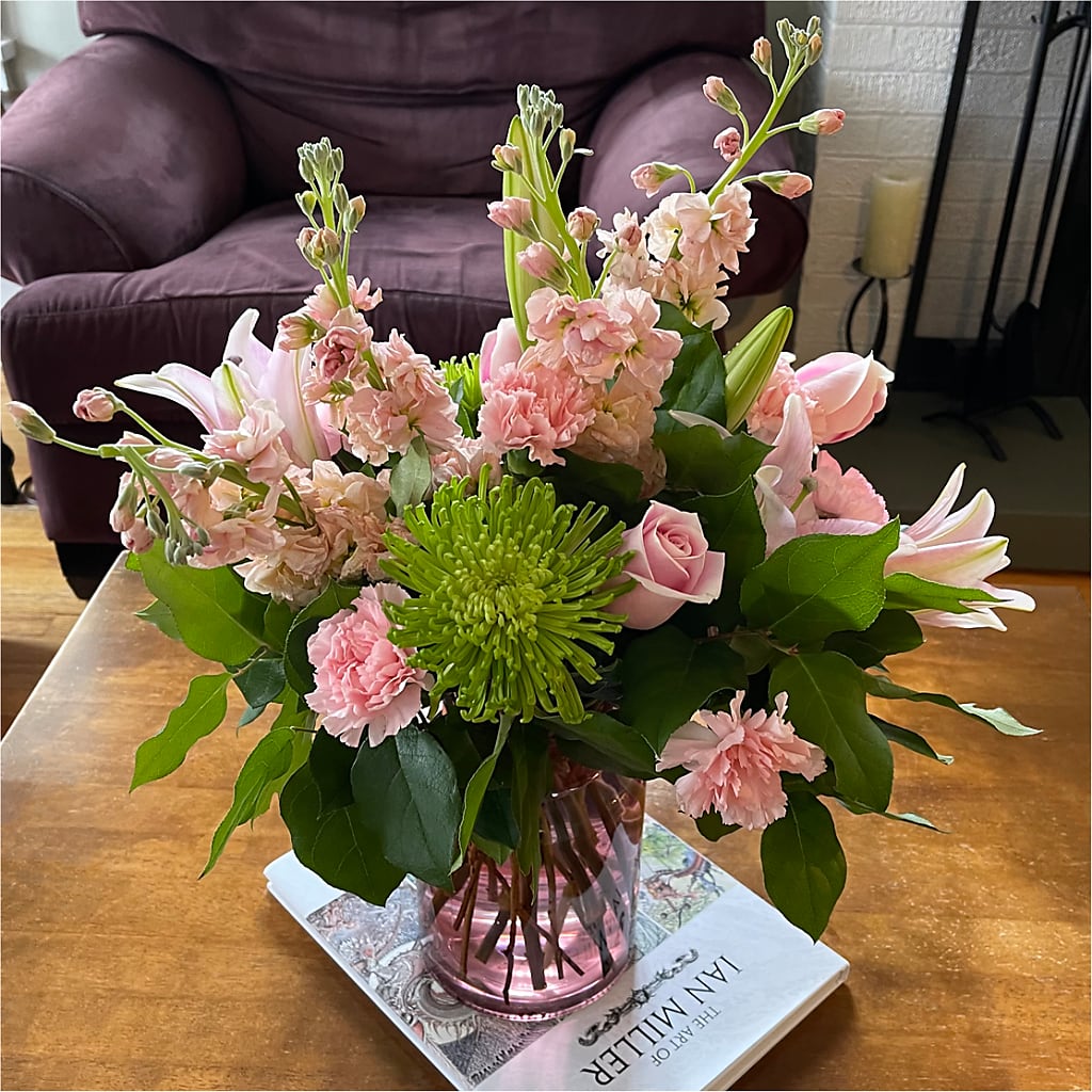 Pretty in Pink Bouquet –  Village Flower Company, Prairie Village KS