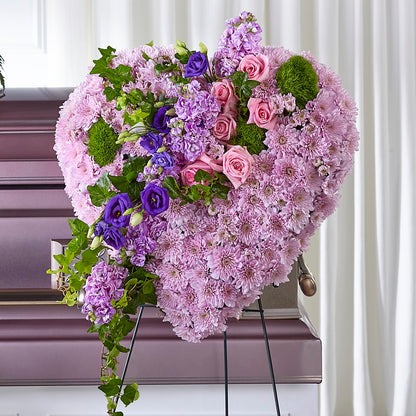 Treasured Love Standing Heart –  Village Flower Company, Prairie Village KS