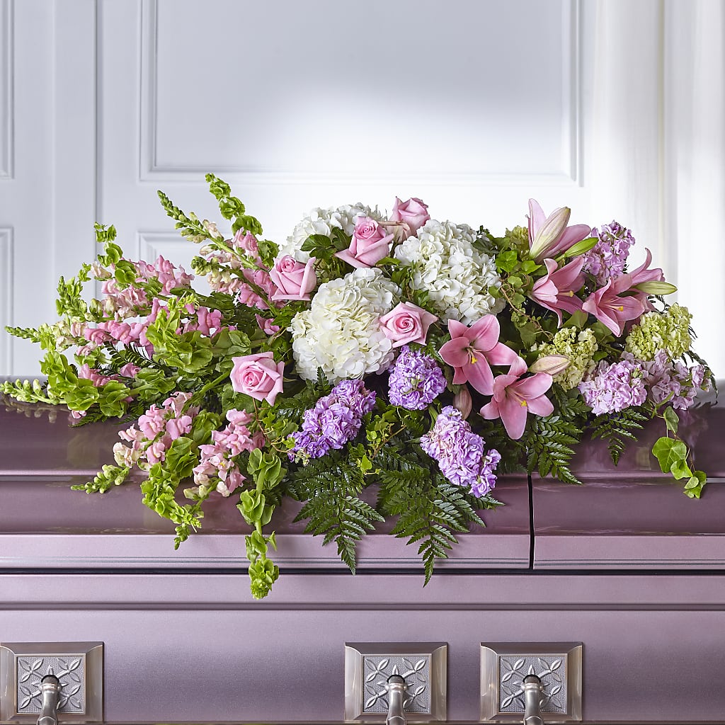 Life's Gratitude Casket Spray –  Village Flower Company, Prairie Village KS