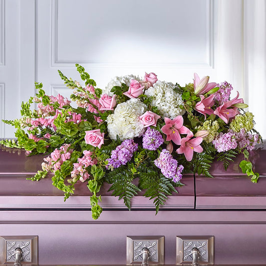 Life's Gratitude Casket Spray –  Village Flower Company, Prairie Village KS