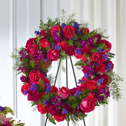 Calming Colors Wreath –  Village Flower Company, Prairie Village KS