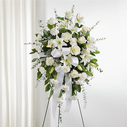 With Care Standing Spray –  Village Flower Company, Prairie Village KS