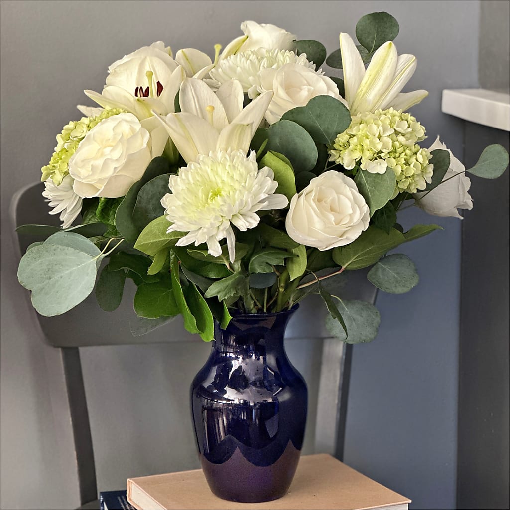 Snowy Dreams Bouquet –  Village Flower Company, Prairie Village KS