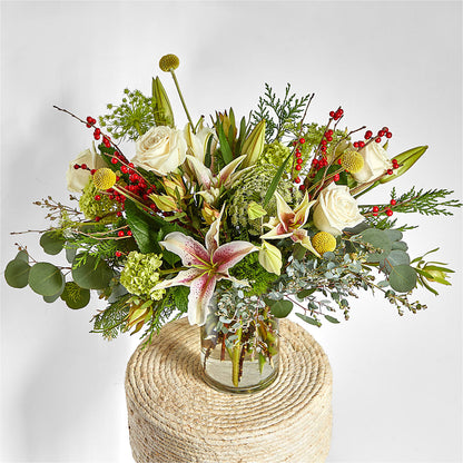 Berry & Bright Bouquet –  Village Flower Company, Prairie Village KS