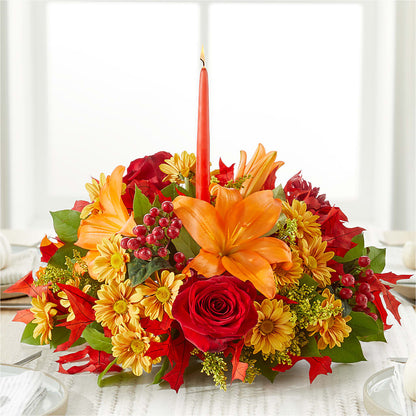 Autumn's Embrace Centerpiece –  Village Flower Company, Prairie Village KS